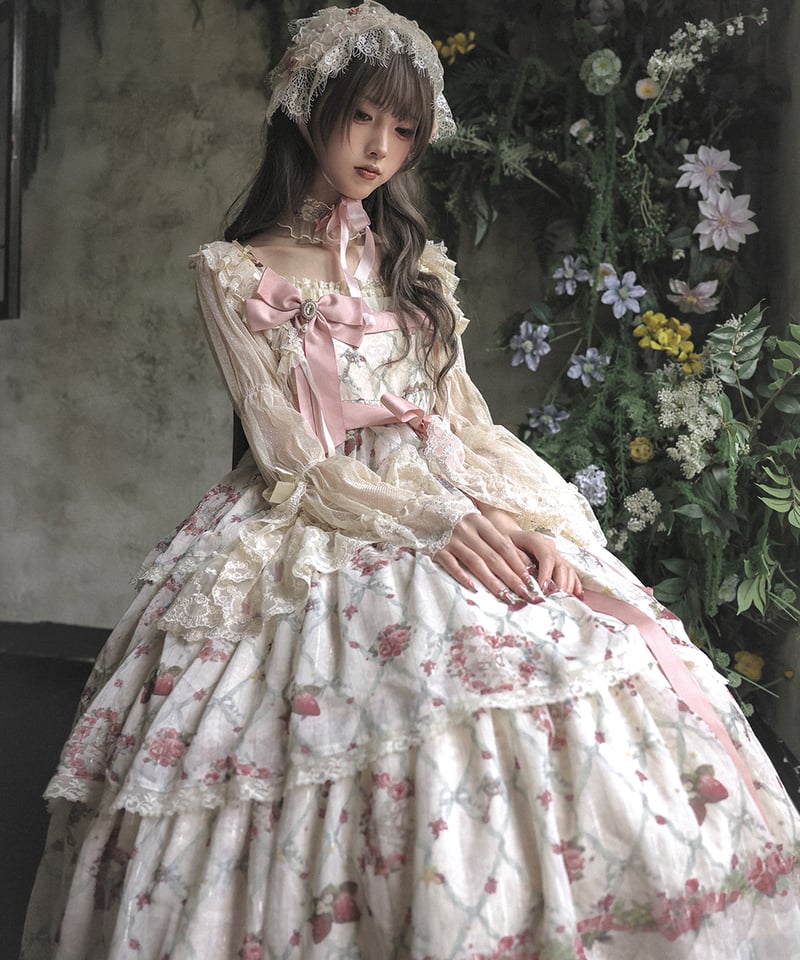Moon River Lolita ミステリーストロベリーガーデン 3型/4型 JSK Moon River Lolita ミステリーストロベリーガーデン 3型/4型 JSK