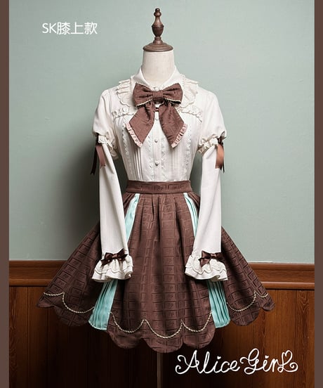Alice Girl /  くまショコラビスケット ロリィタドレス JSK、SK、ブラウス、ジャケット⑥ [LO1525]