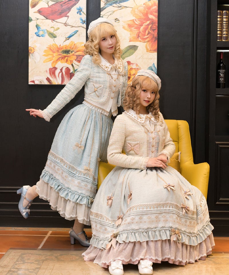 讃歌女神　POH讃歌　不倒王国お茶会ロリータ　フルセット　クリスマスロリータ 讃歌女神POH讃歌不倒王国お茶会ロリータフルセットクリスマスロリータ