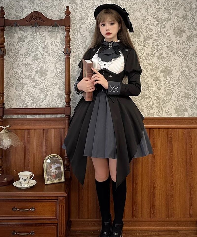 Alice Girl / 探偵執事 ショートジャケット+ワンピース [LO893 Alice Girl / 探偵執事 ショートジャケット+ワンピース [LO893