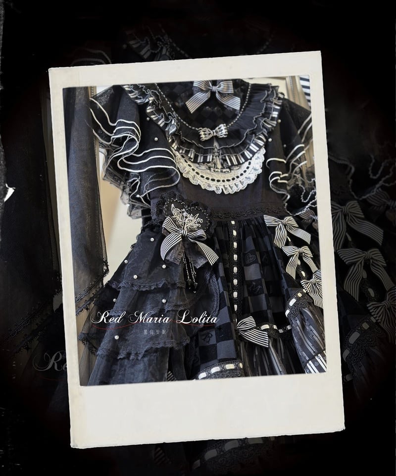 Red Maria / Black & White Annie ロリィタドレス 5点セット、パ...