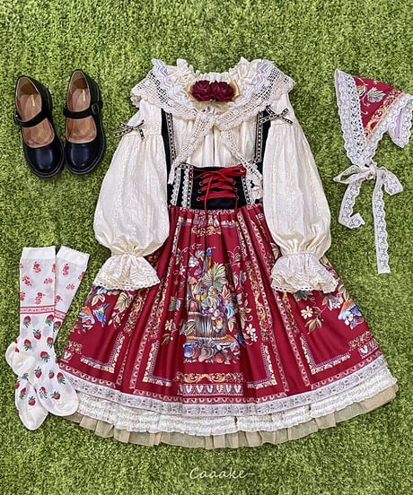 Miss Point 豊作賛歌 バイエルン風 ベルベットコルセットJSK ショート [LO390]
