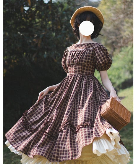 Forest Wardrobe 森林のピクニック ロングワンピース、ペチコート [LO1384]