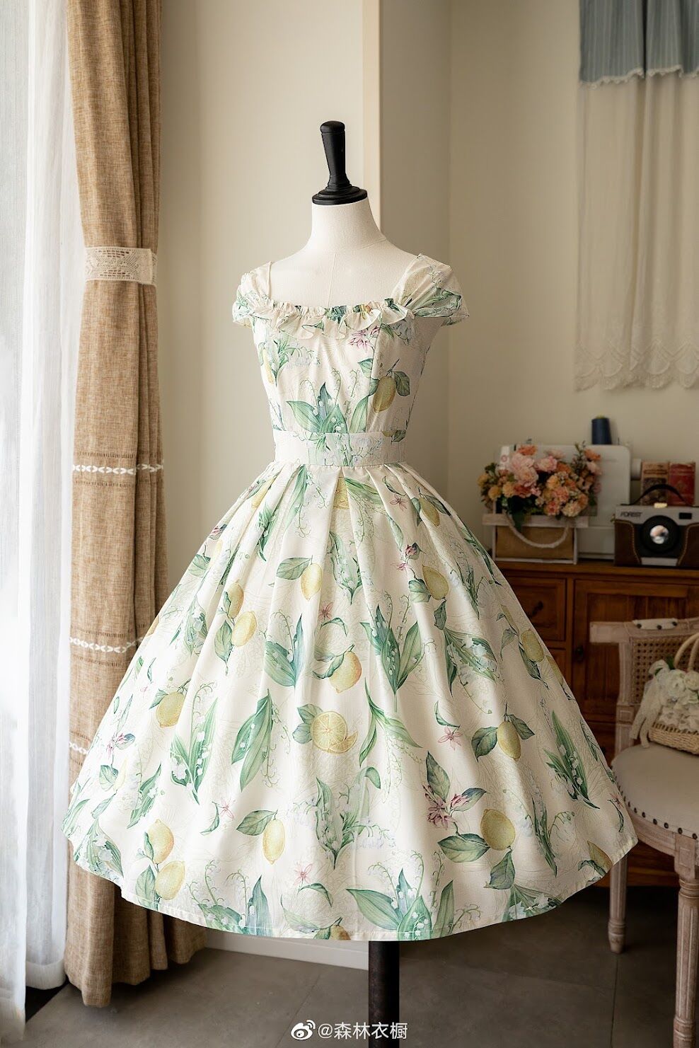 Forest Wardrobe 森林のかご3.0 花柄ワンピース [LO748] | Rose