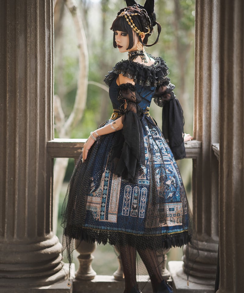 ロリィタ　jsk Dusk BASTET （ 黄昏贝斯特）エジプト風ロリィタ ゴージャスJSK SP