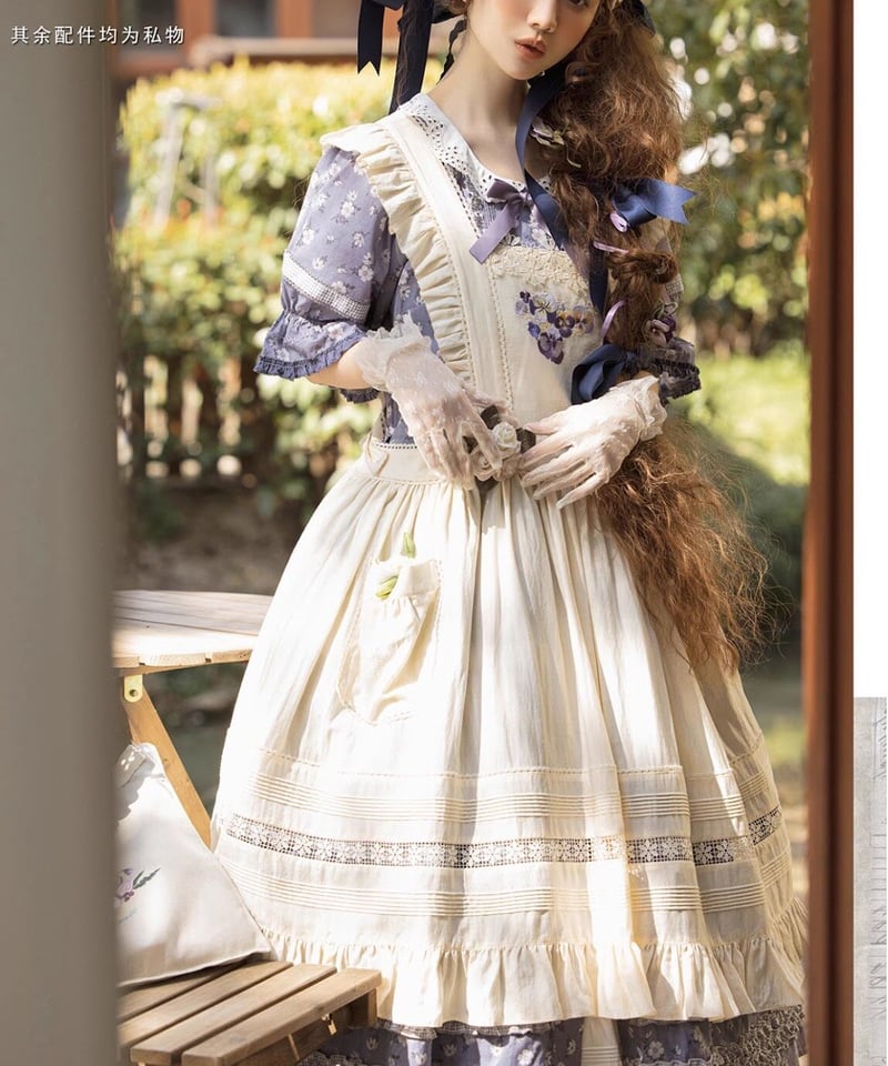 エラモス(Ella Moss) 怒鳴ら アンティーク調総レース編みワンピース ドレス 