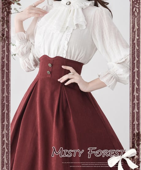 Forest Wardrobe 薄霧森林 コルセットスカート、ベスト、ブラウス [LO906]