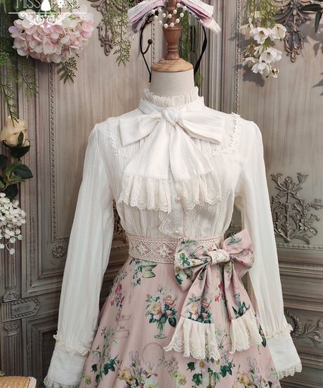 ボーンチャイナ花瓶 クラシックロリィタ ブラウス [LO244]