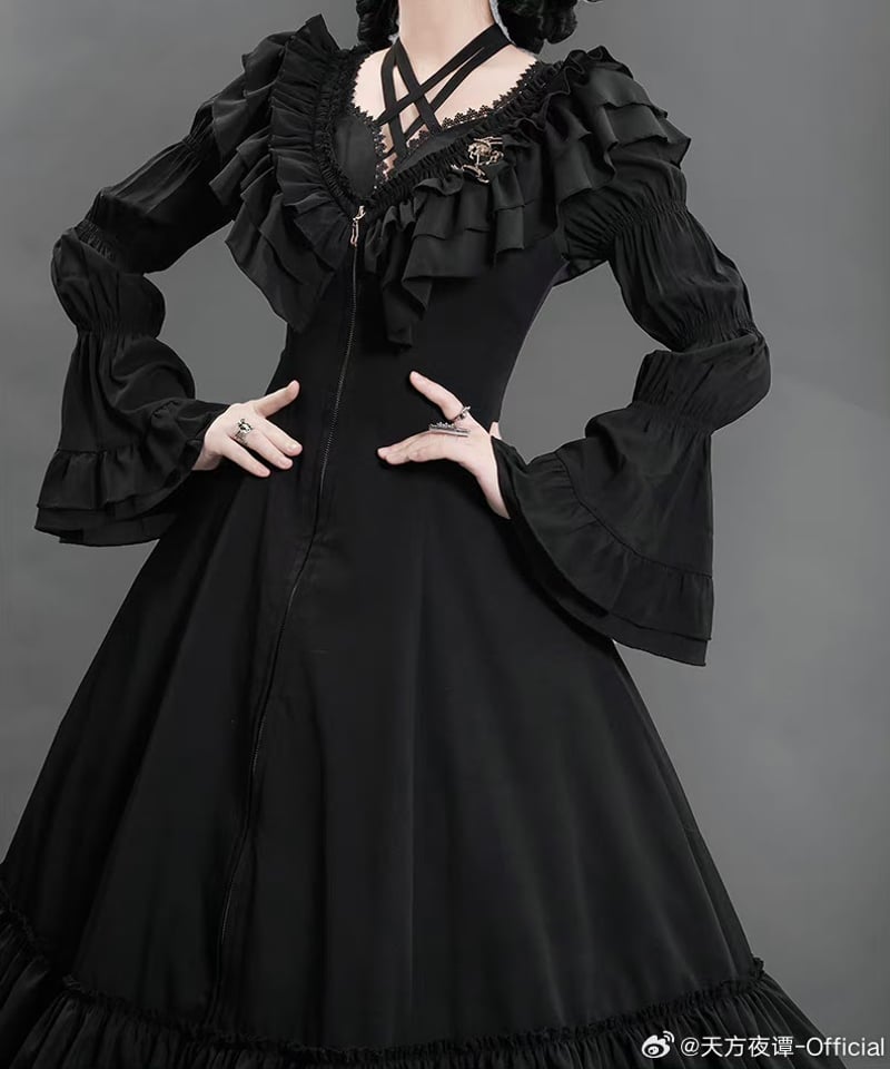 アラビアンナイトゴシック / 毒牙ゴシック ブラウス、スカート、黒羽