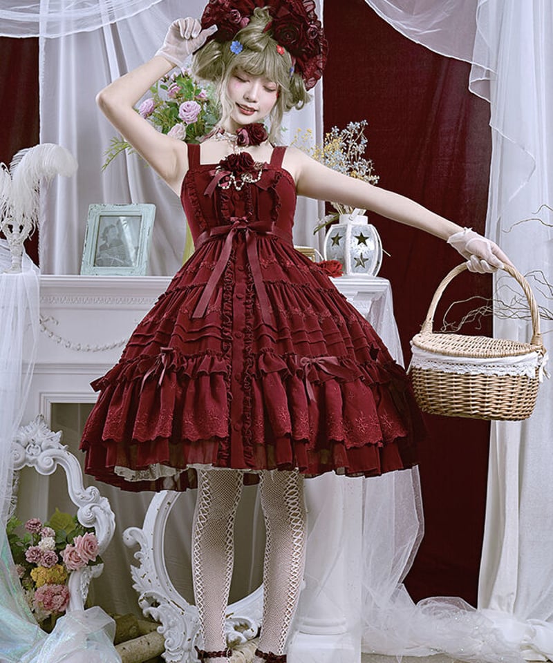 薔薇少女 クラシックロリィタ ボンネット [LO195] | Roses on the Roo