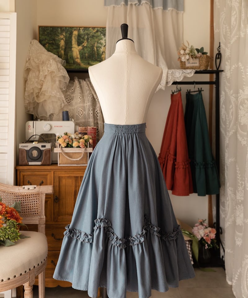 Forest Wardrobe 森林のかご4.0 花びらフリルスカート [LO950] | R