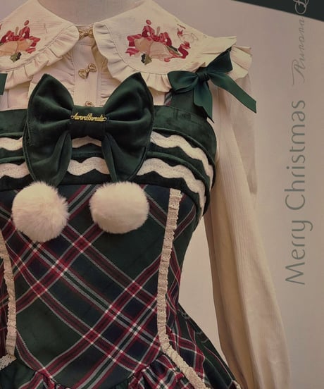 Aurora Borealis クリスマスベル ベルベット ロリィタドレス JSK  [LO425]