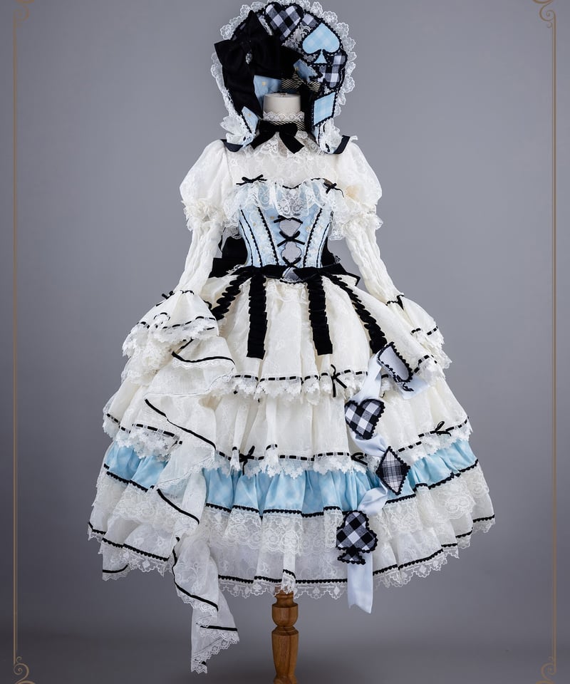 ヒナナクイーンナ ロココ ワンピース ボンネット セット ロリィタ