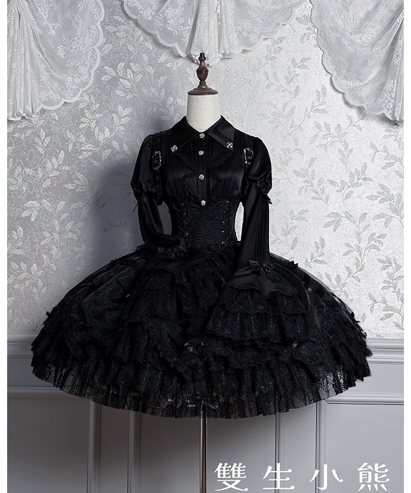 Twin Bears / 黒霧の幽宴 ロリィタドレス JSK、ブラウス② [LO1513]