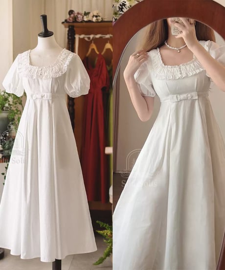 Forest Wardrobe 朝の森林 コットンワンピース [LO1601]