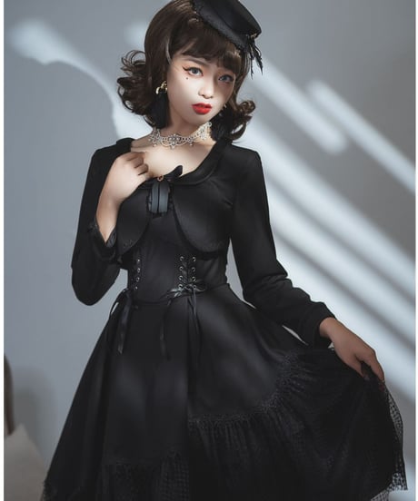 オースチンからの手紙 ロリィタ セットアップ JSK+ショートジャケット XL [LO245]