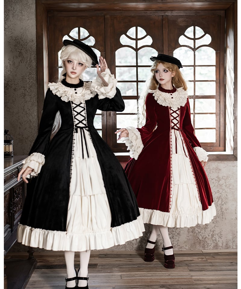 with PUJI Letter and Poetry / 胡桃の箱 冬版新色 ロリィタドレ