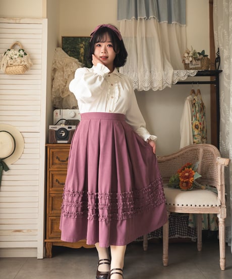 Forest Wardrobe 森林のかご4.0 三段フリルスカート [LO950]