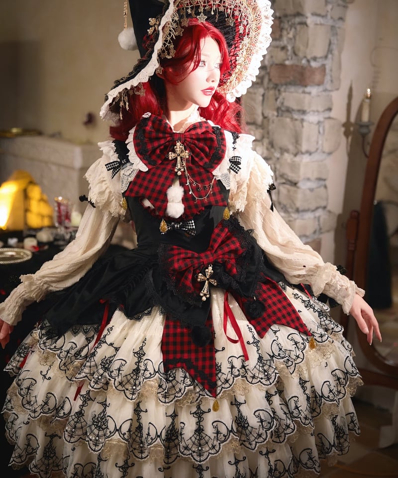 Wicked Rose Princess~薔薇の魔法~ワンピース 黒白 Wicked Rose