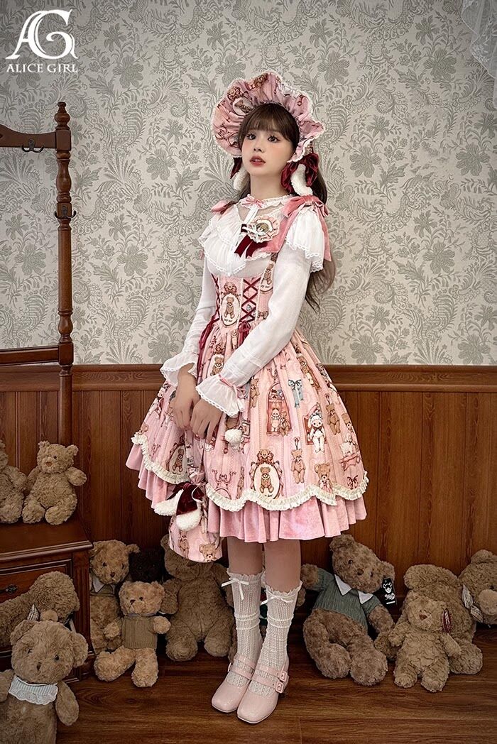Alice Girl / ベアドールウォール ロリィタ JSK、OP、長袖 Alice Girl / ベアドールウォール ロリィタ JSK、OP、長袖