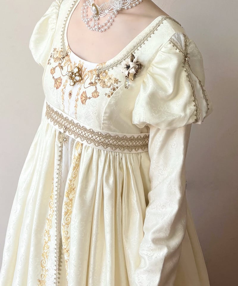 Miss Cube / 黄昏の余韻 エンパイアスタイル ワンピース [LO1442