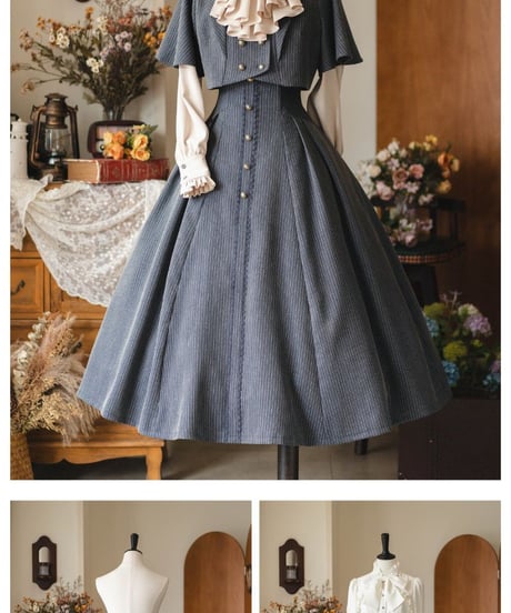 Forest Wardrobe 森林の便箋 スカート、ジャケット、ブラウス [LO1317]