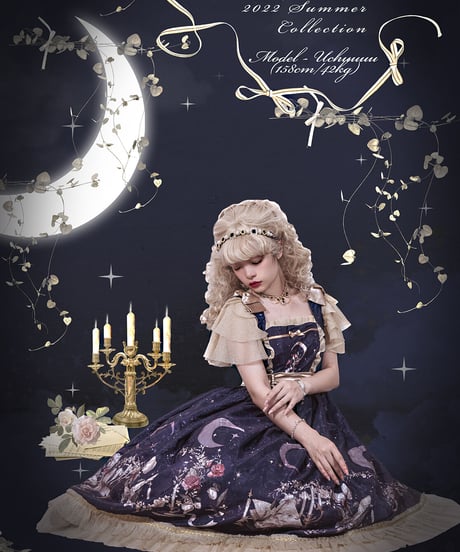 夜想曲 月のアリア フライングスリーブ ロリィタ JSK [LO630]