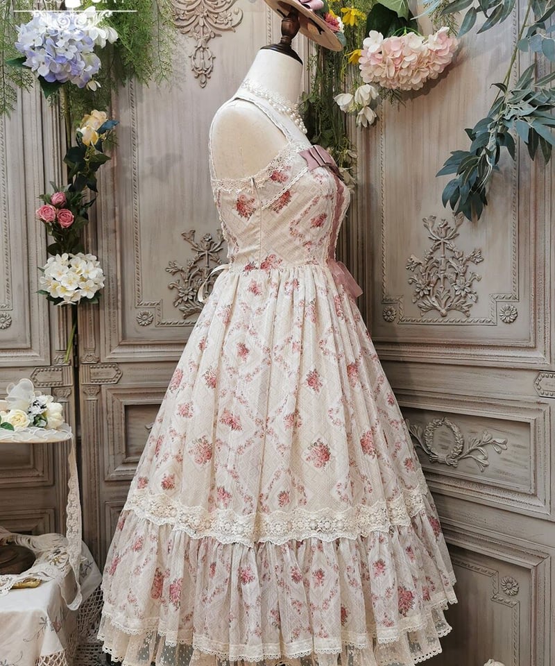 Miss Point 木香薔薇 1.0 レース/花柄 ロング ロリィタドレス Miss Point 木香薔薇 1.0 レース/花柄 ロング ロリィタドレス