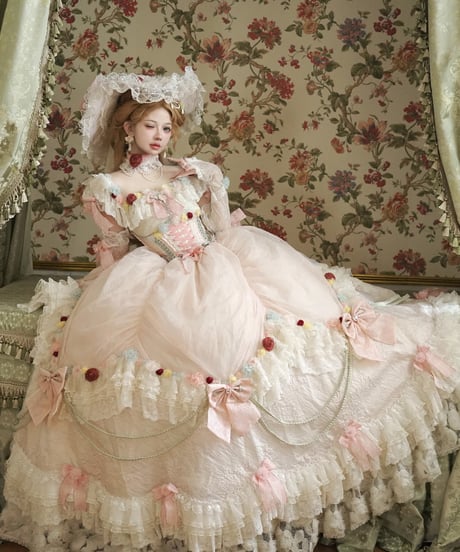 HinanaQueena / Tree Peony ロングドレス ウエディングドレス ワンピース 単品 [LO1115]