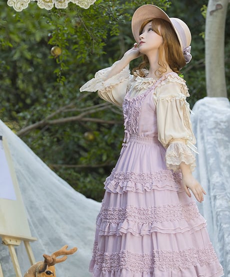 BOGUTA Lolita  クラシック ロリィタ ジャンパースカート ドレス ワンピース L [LO52]