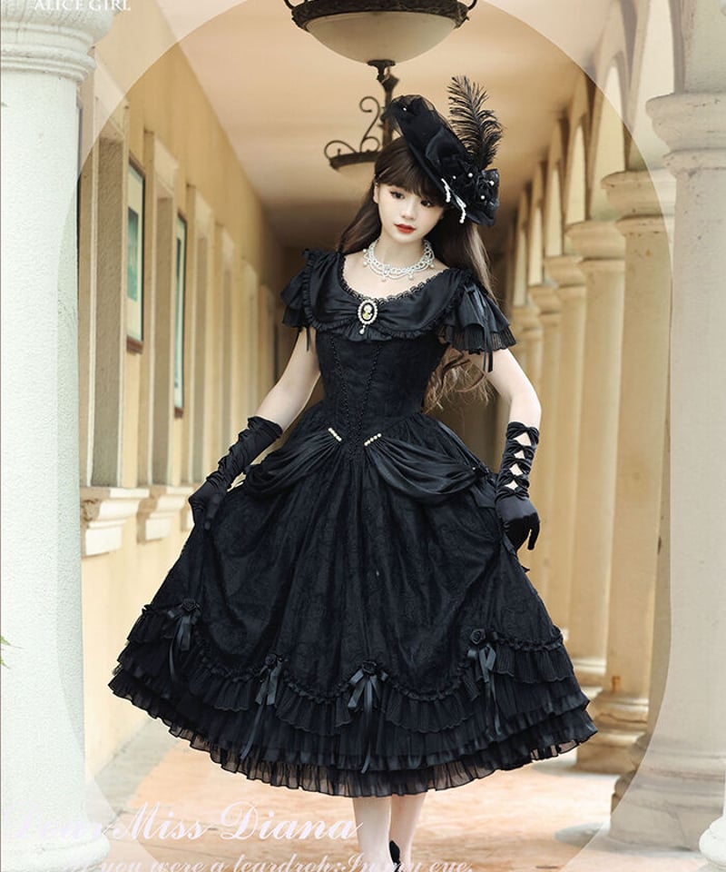 【栀】LO624 lolita オリジナル 洋服 ロリータ ワンピース フル