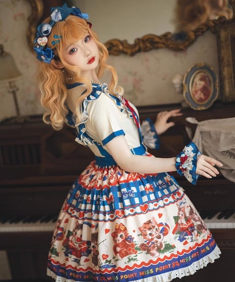 Miss Point / with kitty  サスペンダーSK [LO805]