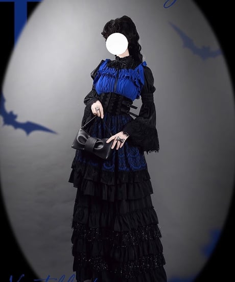 VantablackStudio / Klein Pegasus  ゴシック JSK, ブラウス, ペチコート, コルセット [LO839]