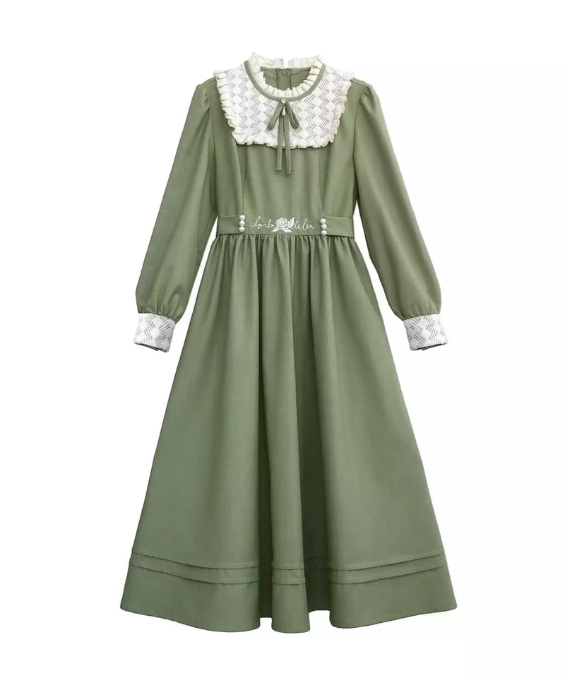 胡桃木JK / 森の愛の詩 レトロ エレガントワンピース、ジャケット