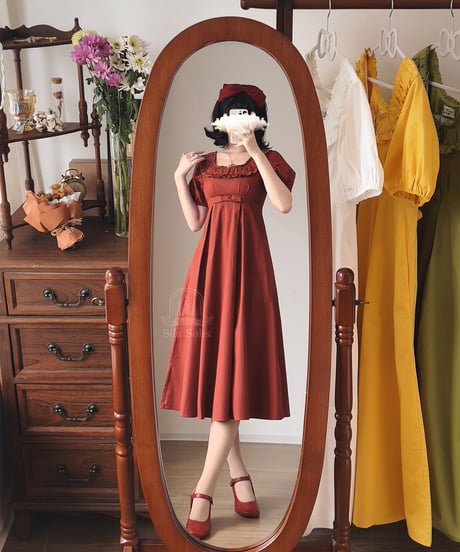 Forest Wardrobe 朝の森林 コットンワンピース [LO1601]