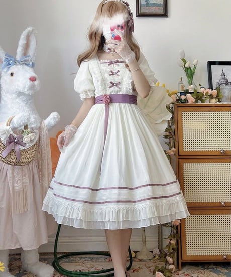 二十四会Lolita 静かな時間 シフォン ロングワンピース [LO567]