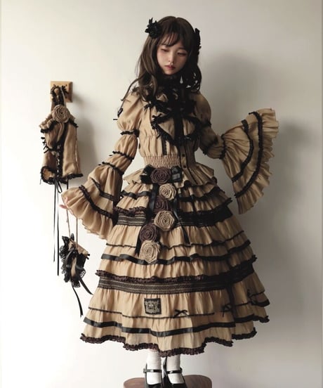 JND Lolita ガラス窓 ロリィタ ショートドレス SP フルセット [LO508]