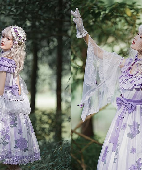 Milu Forest エンドレスサマー ラウンドネックワンピース 単品 [LO471]