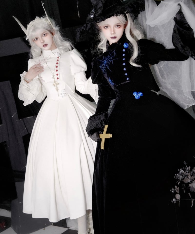 with PUJI / 奇夜の詩 ゴシック&ロリィタドレス コルセットJSK+ with PUJI / 奇夜の詩 ゴシック&ロリィタドレス コルセットJSK+