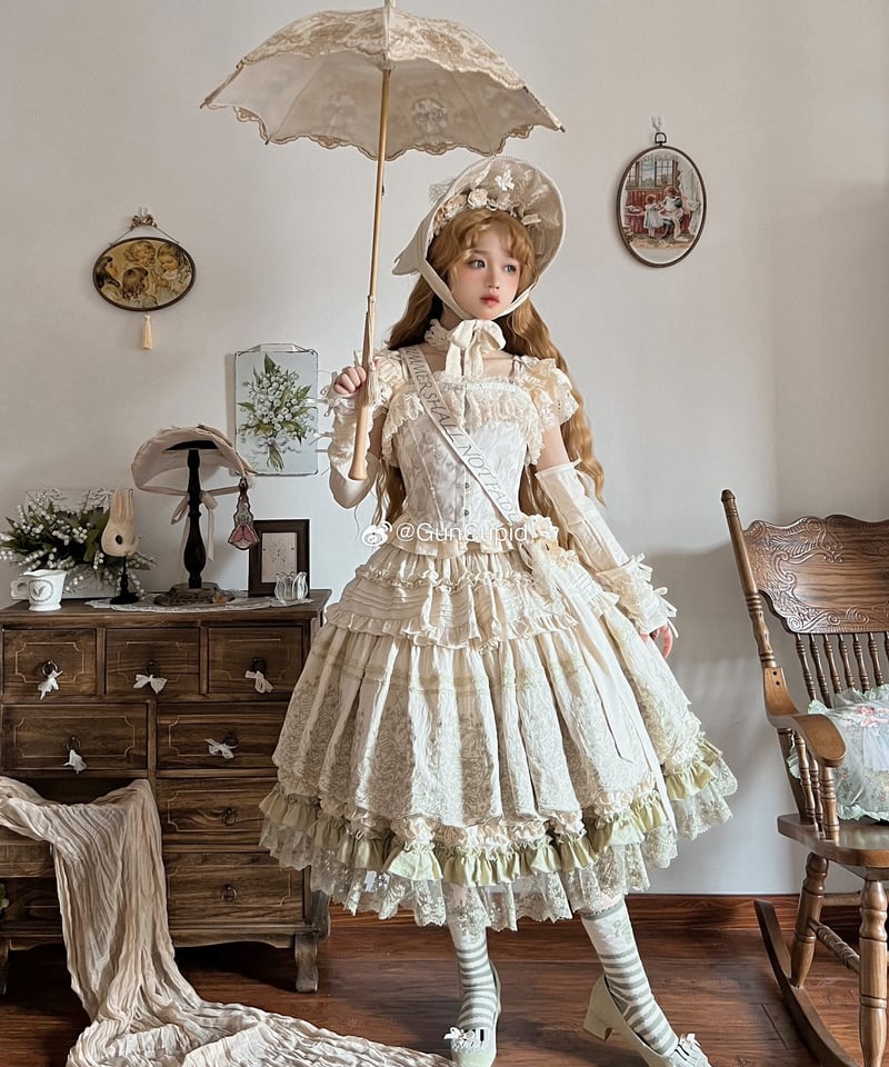 【最終価格】シュエット ハンドメイド 麦わら クラシカルロリータ 最終価格】シュエット ハンドメイド 麦わら クラシカルロリータ