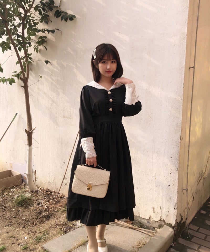 レディローラ ローラダイアリー クラシック ロリィタ 長袖 ワンピース