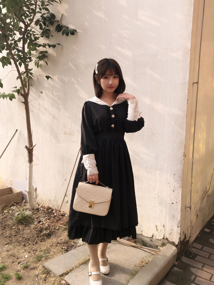 レディローラ ローラダイアリー クラシック ロリィタ 長袖 ワンピース