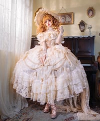HinanaQueena / Tree Peony ロングドレス ウエディングドレス ワンピース 単品 [LO1115]