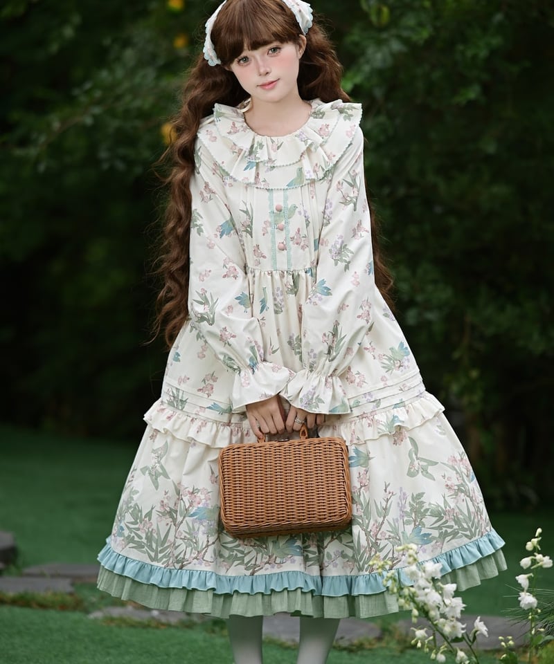 with PUJI / 鶯の頃 ロリィタドレス OP, JSK [LO1503] | Ros