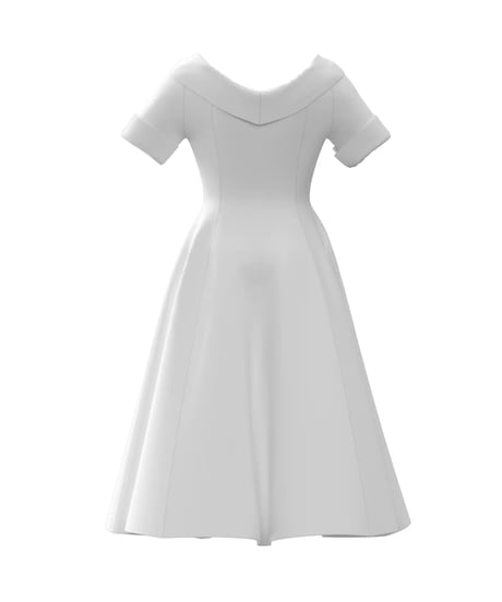 【型紙】 '50's アンブレラスカート レトロワンピース [KO130]