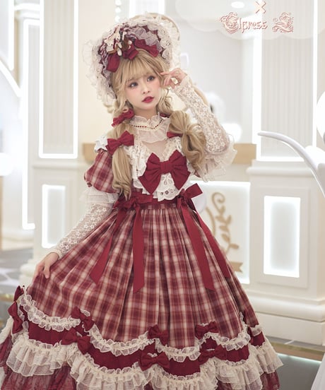 Elpress L "Hi, Mom" コラボ 豪華版 ロリィタドレス+ボンネット[LO358]