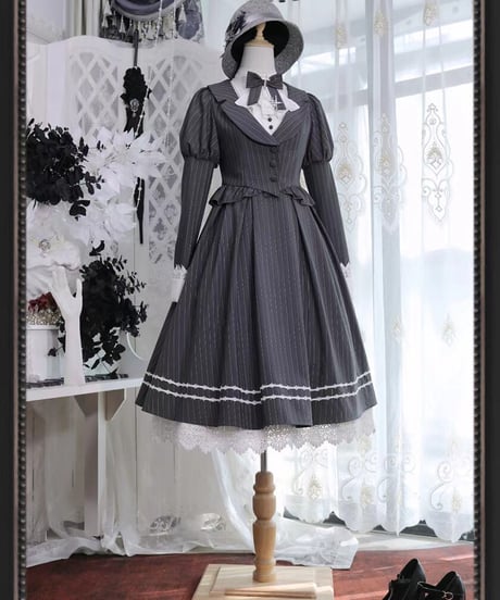 SEVEN BABY Lolita 巡礼者 クラシック ロリィタ ワンピース フルセット [LO625]