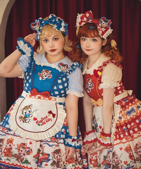Miss Point / with kitty  フライングスリーブJSK [LO805]