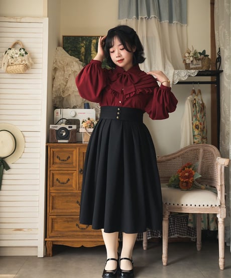 Forest Wardrobe 森林のかご4.0 ボックスプリーツスカート [LO950]