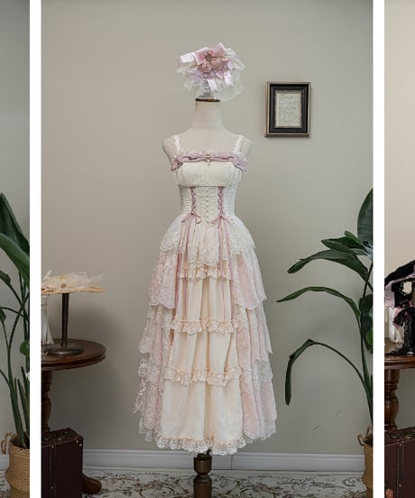 Miss Point / ミスポイントの花園 刺繍段々JSK [LO1473]